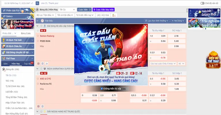 kèo nhà cái 2 tỷ lệ kèo